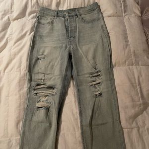 Mom fit high rise jeans